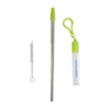 KP9694
	-THERMOSPHERE TELESCOPIC STAINLESS STRAW IN CASE-Lime Green